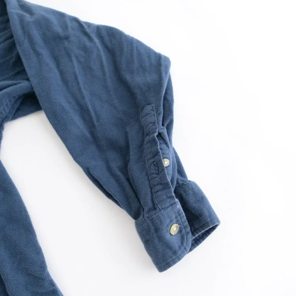 VTG River Trader Fleece Outdoor Button Down Heavyweight 100 Percent Cotton Shirt - Picture 4 of 11